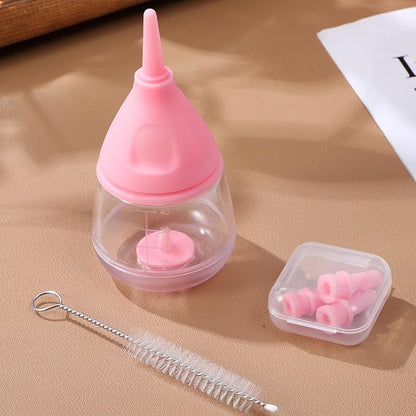 Ipetboom Kitten Bottle Pacifiers Milk Feeder Puppy Feeding Pet Feeding Pacifier Puppy Bottle Kitten Bottles for Newborn Puppy Feeding Bottles - 6 Piece Set Pet Baby Bottle