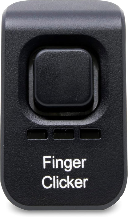 Educator Dog Training Finger Clicker – Audible Positive Reinforcement Trainer with Adjustable Sound & Velcro Finger Strap – Portable Pet Obedience Training Tool, Red