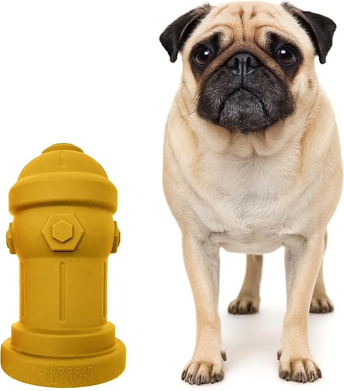 Small Dog Fire Hydrant 4x7 Silicone Soft Potty Training Aid for Small Breeds Under 10lbs Toy Breeds Indoor Outdoor Training Yellow
