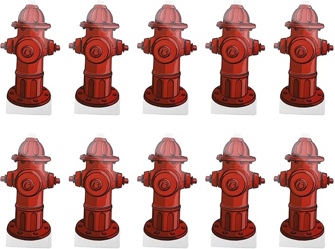 GLOGLOW 10Pcs Dog Pee Pad Trainer, Paper Hydrant Target Pet Diaper Pad for Male Puppies Dogs Potty Training 18.5 x 10cm/7.3 x 3.9in