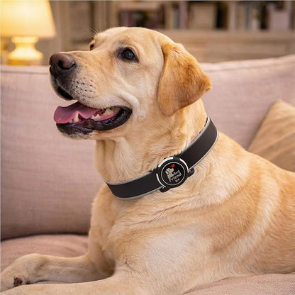 Dog AirTag Holder for Dog Collar, Soft Silicone Slide-On Case for Apple AirTag, No-Dangle Quiet Protective Holder with High-Contrast Message Designs