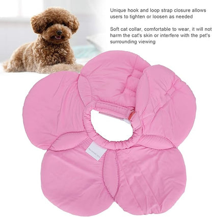 Dog Cone Collar, Wound Healing Protective Cone Surgery Recovery Collars Dog Donut Collar After Surgery Elizabethan Collar for Dogs Adjustable Soft Neck Cone for Small Pet (M)
