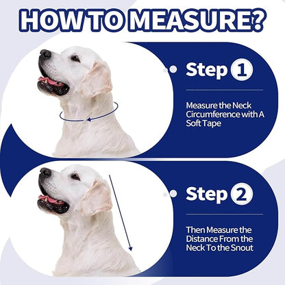 Allroaring Dog Cone Collar, Soft Cone for Dogs to Stop Licking, Adjustable Breathable Dog Cones for Medium Dogs Wound Care, Spay, Neuter, Pet Surgery Collar Blue M