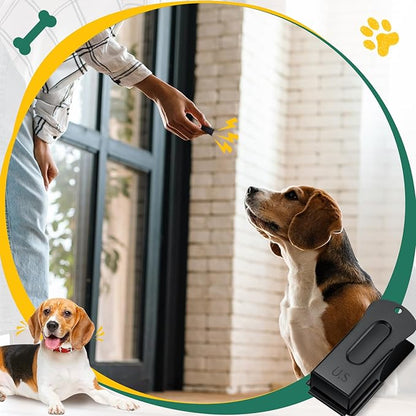 2 Pieces Brass Pet Training Clicker Signaling Cricket Clicker Metal Dog Clicker for Puppy Cats Trainer Pet Owners(Black)