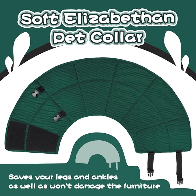Dog Cone Collar Soft Cone for Medium Dogs After Surgery Adjustable Elizabethan Collar for Dogs to Stop Licking Wounds, Biting Stitches Professional Pet Recovery Cones E-Collar for Dog