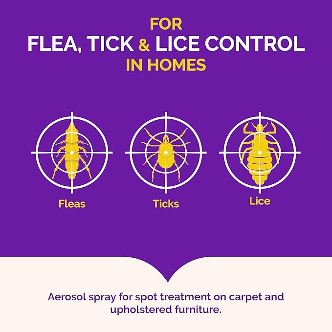 Hot Shot Flea, Tick & Lice Killer with Odor Neutralizer (Aerosol)(Pack of 6)