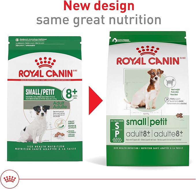 Royal Canin Size Health Nutrition Small 8+ Senior Dry Dog Food, 13 lb Bag