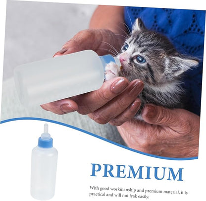 SUPVOX 3Pcs Pet Feeding Bottles for Newborn Kittens and Puppies Leak Resistant Milk Feeders with Capacity Lightweight and Portable Pet Supply Kit for Home Use