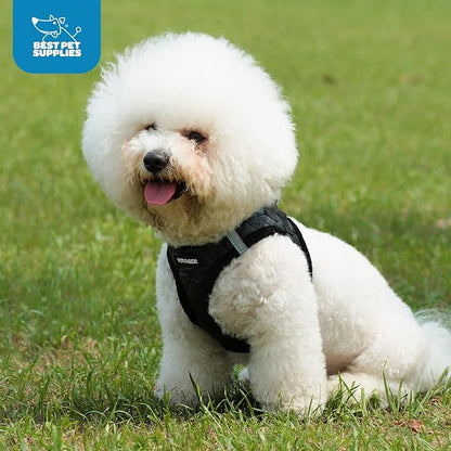 Voyager Step-in Plush Dog Harness – Soft Plush, Step in Vest Harness for Small and Medium Dogs by Best Pet Supplies - Chocolate Suede, XL (Chest: 20.5-23") (Pack of 2)