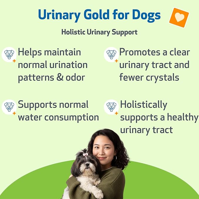 Pet Wellbeing Urinary Gold for Dogs - Vet-Formulated Multi-Herb Urinary Tract Support - Bladder Health & Urinary System Wellness - Natural Dog Supplement - 2 oz (59ml) (4 fl oz (118 ml))