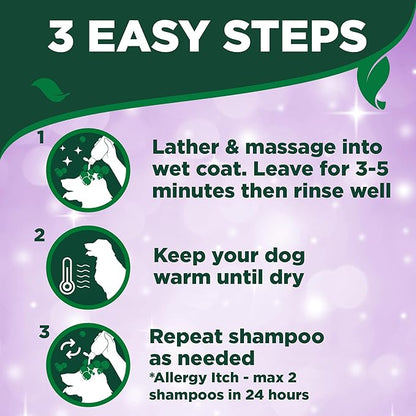 Vet's Best Hypo-Allergenic Shampoo for Dogs | Dog Shampoo for Sensitive Skin | Relieves Discomfort from Dry, Itchy Skin | Cleans, Moisturizes, and Conditions Skin and Coat , 16 oz