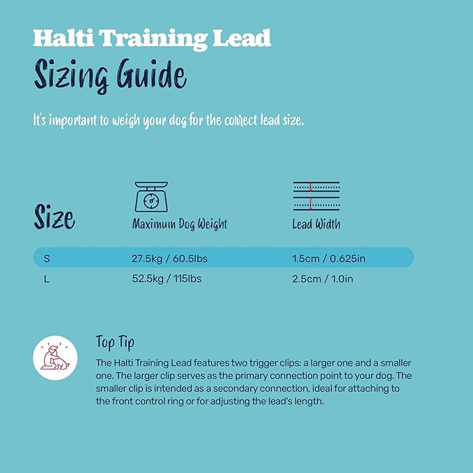 Halti Training Leash - Multifunctional Double-Ended Dog Leash, Ideal for Anti-Pulling Dog Training. Lightweight & Durable. Suitable for Small to Medium Dogs & Puppies (Size Small, Deep Walnut, 2m)