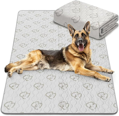 FXW Washable Pee Pads for Dogs, Leak-Proof & Non-Slip, Specifically Designed for Potty Training, 30" x 75" Rectangle, Khaki, 1 Pack