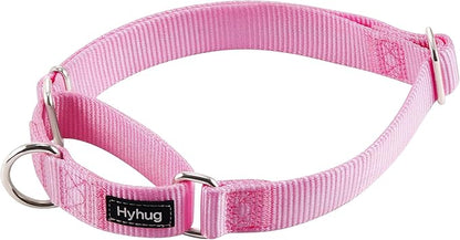 Hyhug Martingale Collar for Dogs Extra Large Pink |Escape - Proof Heavy Duty Nylon Durable No Pull, Ideal for Training & Daily Walks