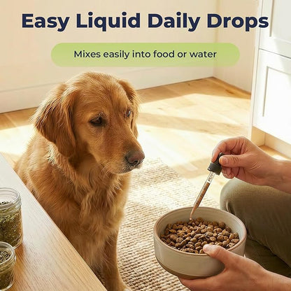 Licorice Root Drops for Dogs – Herbal Digestive & Throat Comfort Support, Licorice Root Extract Liquid for Sensitive Stomach & Daily Wellness, Easy-to-Mix Dog Supplement, 2 fl oz (60 mL)