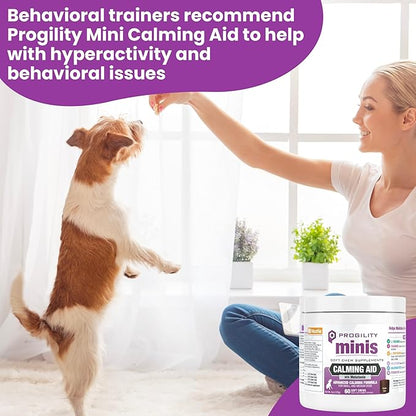Progility Mini Dog Calming Soft Chews for Small to Medium Dogs, Daily or Situational Support with Melatonin (60 Count)