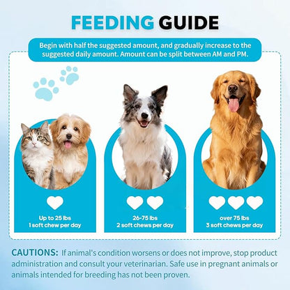 Probiotics for Dogs, Digestive Enzymes Promotes Gut Health, Dog Probiotics Chews for Bowel Support, Digestion Health, Immune Support, Reduce Diarrhea, Prebiotics Dog Probiotics - 120 Ct