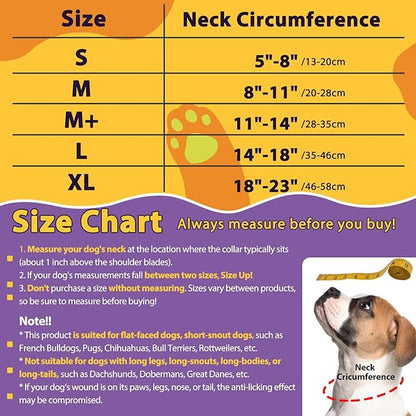 Crazy Felix Soft Donut Cone for Dogs to Stop Licking, French Bulldog Recovery Collar After Surgery Inflatable Cone Alternative for Small Medium Large Dogs, Elizabethan Collar with Boxer Pattern