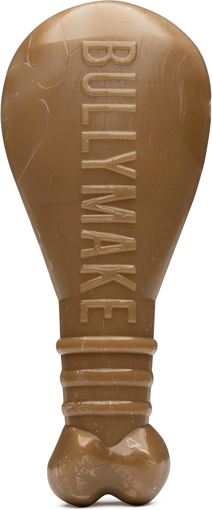 BULLYMAKE Brown Tough Chew Turkey Leg Toy for Dogs, Durable Nylon Dog Toys for Aggressive Chewers, Dental Stimulating, Tough Chew, Boredom Busting, Pet Supplies, Made in USA