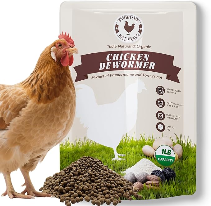 Chicken Dewormer Powder - 2LB | All-Natural Formula for Effective Worm Relief & Poultry Gut Health | Safe for Laying Hens & Eggs | Trusted Farm Solution