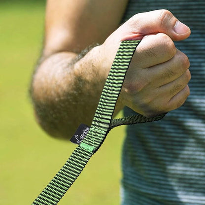 Hi Kiss Dog/Puppy Obedience Recall Training Agility Lead - 15ft 20ft 30ft 50ft 100ft Training Leash - Great for Training, Play, Camping, or Backyard(15ft,Black_Green)