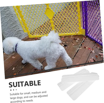 3pcs Indoor Pet Safety Gate with Anti-Kick Pedal for Small Medium and Large Dogs Easy Installation Guardrail and Safety Door Fixator Durable Barrier for Pets and Boy Girl White