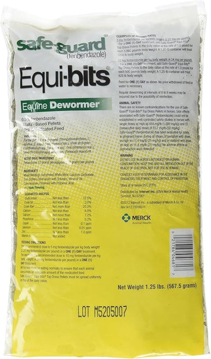 Intervet Safeguard Dewormer Pellets for Horses, 1.25-Pound (Pack of 2)
