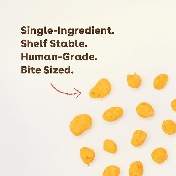 Pupford Training Treats for Dogs & Puppies, 400+ Single Ingredient Bites (Cheddar, 5 oz)