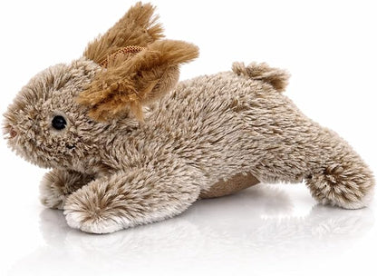 Multipet Rabbit Dog Toy w/Squeaker | Thumperz Dog Toy | Stuffed Bunny Toy for Dogs | Plush Squeaker Bunnies Dogs Toy | Small/Medium Breed (Tan/Brown, 6")