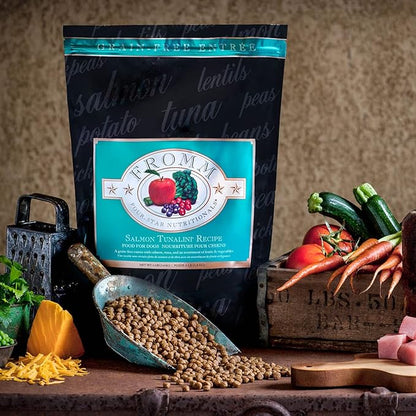 Fromm Four-Star Nutritionals Salmon Tunalini Dog Food - Premium Dry Dog Food - Salmon Recipe - 12 lb