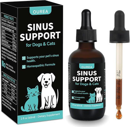 Nasal Health Support Drops for Cats & Dogs, Pet Sinus & Respiratory Comfort Supplement, Helps Maintain Clear Breathing, Supports Seasonal Wellness & Immune Function