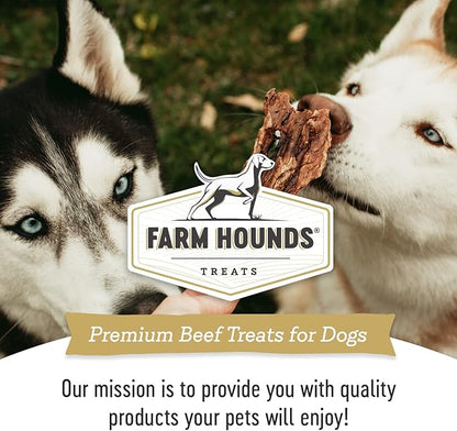 Farm Hounds - Beef Lung - Premium Natural Beef Lung Jerky for Dogs - Made from 100% Humanely Raised Cattle - Organ Treat - Great for Training & Treats - No Added Fillers - Made in USA - 2 oz - 2 Pack