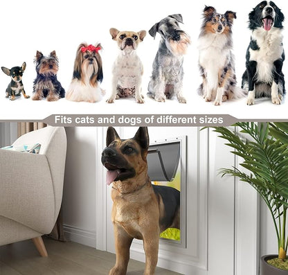 MIAOTONG Large Dog Door Replacement Flaps with Screws, Dog Door Flap Compatible with PetSafe Freedom Doggie Doors PAC11-11039,10 1/8" X 16 7/8", Flexible, Durable and Easy to Install