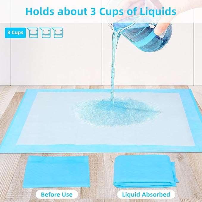FluffyDream Dog and Puppy Pet Training Pad with Leak-Proof Quick-Dry Design for Potty Training,13"x17.7"(100PCS) Pee Pads for Dogs, Super Absorbent Disposable Underpads
