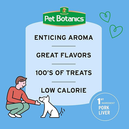 Pet Botanics 10 Oz. Pouch Training Reward Mini Soft & Chewy, Beef Flavor, with 500 Treats Per Bag, The Choice of Top Trainers