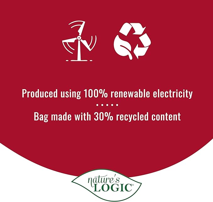 Nature's Logic Dry Dog Food - 100% Natural - No Synthetics - for All Ages, Sizes, Breeds - Free from Common Allergens, High Protein - Beef Meal Feast, 25lbs