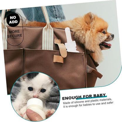 Pet Nurser Bottles Dog Bottle for Nursing 3 Pack Kitten Milk Replacement Liquids Portable Lightweight Nursing Flasks
