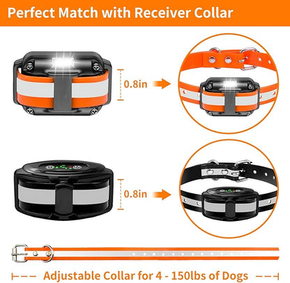 PaiPaitek Shock Collar Replacement Strap for Most of Training Collar, 3/4 Inch Dog Collar Replacement for Wireless Fence and Bark, Adjustable Waterproof TPU Collar Strap - 2 Pack for Training, Walking