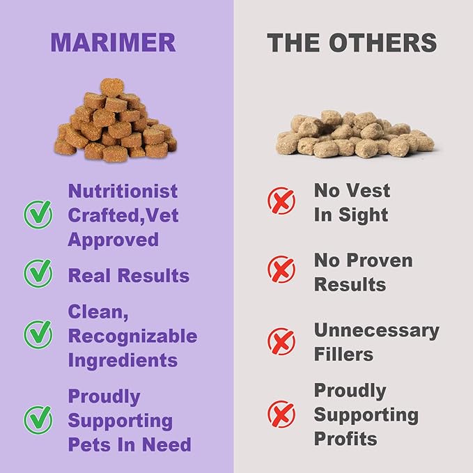 MARIMER Hip & Joint Chews for Dogs – Glucosamine, MSM, Chondroitin, Turmeric & Omega-3 – Mobility Chews for Dogs with Green Lipped Mussel & Eggshell Membrane – Chicken Flavor – 100 Soft Chews