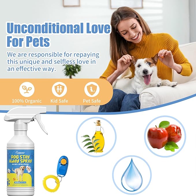 16oz Pet No More Marking for Indoors & Outdoor - Dog Not Here Pee - Pet Training Spray for Dogs - Keep Your Home Clean and Fresh