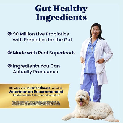Solid Gold Healthy Weight Management Dry Dog Food for Adult & Senior Dogs - Real Chicken, Probiotics & Omega 3 Fish - Grain Free Dry Dog Food for Healthy Weight & Gut Health - Nutrientboost – 3.75LB