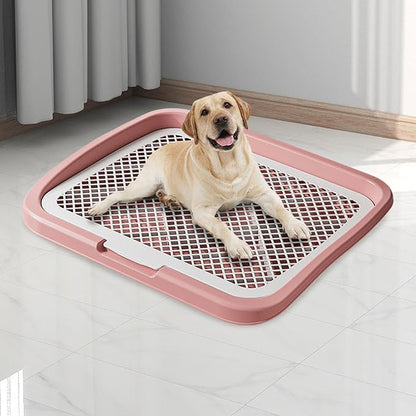 Dog Toilet Training, Toilet Puppy Pad Holder, Non-Slip, with Column, Dog Pee Holder, Training Pad for, Home, Dorm, Pink