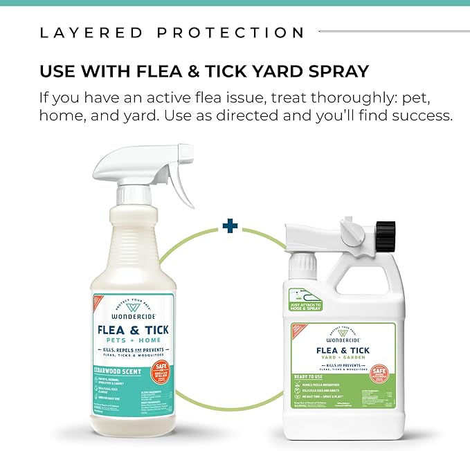 Wondercide Cedar Flea & Tick Spray for Pets Plus Home with Natural Essential Oils 16 fl. oz.
