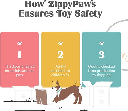 ZippyPaws Crinkle Monkey - Interactive Dog Toys to Keep Them Busy, Squeaky Plush Pet Toy for All Breeds, Cute Gift for Small and Medium Dogs, Contains 1 Round Squeaker - Small, Pink