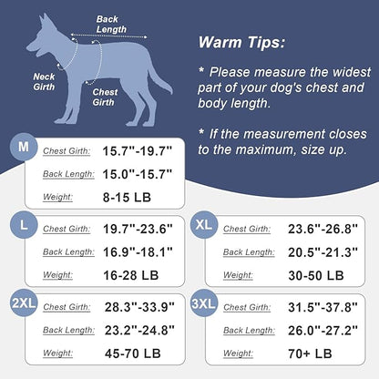 Jiupety Dog Recovery Suit Adjustable, Not Fit Slim and Long Body, Dogs Suit for Surgery Recovery, 3XL Size, Anti-Licking Surgical Dog Onesies, Blue & Paw