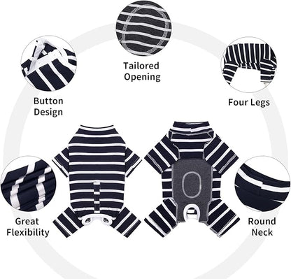Dog Surgery Recovery Suit for Male/Female, Post Surgery Dog Shirt, After Surgery Dogs Bodysuit, E-Collar & Cone Alternative Surgical Clothes, Anti-Licking Puppy Snugly Onesie
