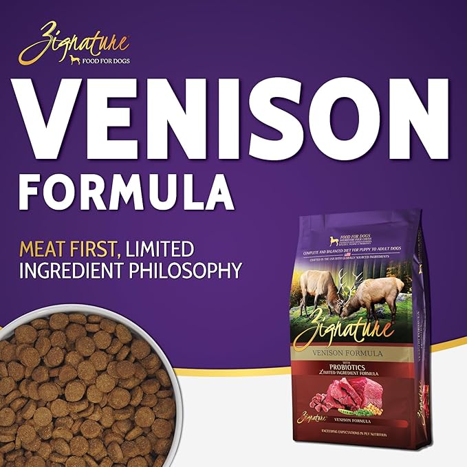 Zignature Venison Limited Ingredient Formula Dry Dog Food 4lb