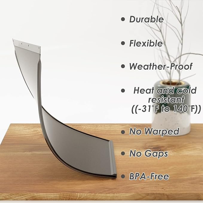 Dog Door Replacement Flaps with Screw, Medium Pet Door Replacement Flap Compatible with PetSafe Freedom PAC11-11038, Weather-Proof & No Warped for Medium Dogs, Cat Doggie Flaps,12 7/8'' × 8 1/8''