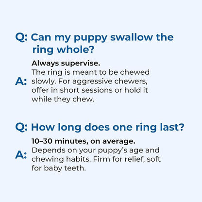 N-Bone Puppy Teething Rings Taste of Texas Chicken Fajitas Flavor 3 Count (Pack of 2)