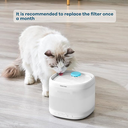 PAWGETHER® 3Pcs Cat Water Fountain Filter Compatible with 67oz/2L Dog Water Fountain P3/P3s/P3SU Pet Water Fountain Replacement Filter